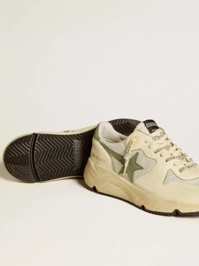 Running Sole LTD da uomo in nylon e nappa con stella in nabuk e linguetta sul tallone