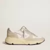 Running Sole LTD in mesh con stella in pelle e tallone glitterato
