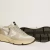 Running Sole LTD in mesh con stella in pelle e tallone glitterato