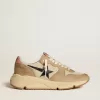 Running Sole LTD in nylon e nabuk con stella e linguetta sul tallone in pelle