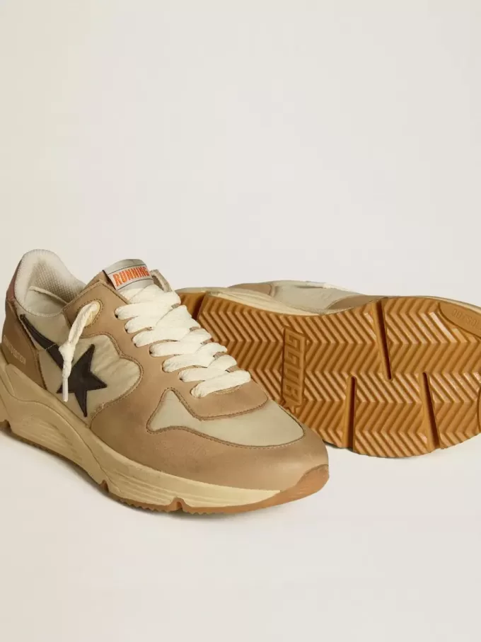 Running Sole LTD in nylon e nabuk con stella e linguetta sul tallone in pelle