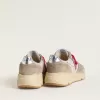 Running Sole LTD in nylon rosa con stella in pelle bianca