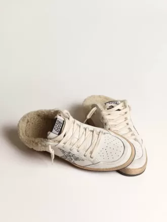 Sabot Ball Star con stella glitterata e fodera in shearling