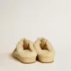 Sabot Ball Star in pelle con stella in pelle scamosciata e fodera in shearling beige