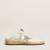 Sabot Ball Star in pelle nappa con stella in camoscio grigio ghiaccio