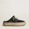 Sabot Space-Star da donna con stella in pelle e fodera in shearling Sabot Space-Star da donna con stella in pelle e fodera in shearling