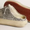 Sabot Space-Star da donna in glitter con stella grigio ghiaccio e linguetta Sabot Space-Star da donna in glitter con stella grigio ghiaccio e linguetta