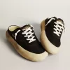 Sabot Space-Star da donna in nylon nero con stella in pelle nera