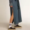 Sabot Space-Star da donna in nylon nero con stella in pelle nera
