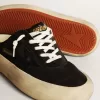 Sabot Space-Star da donna in nylon nero con stella in pelle nera