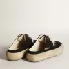 Sabot Space-Star da donna in nylon nero con stella in pelle nera