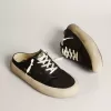 Sabot Space-Star da uomo in nylon nero con stella in pelle nera