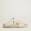 Sabot Super-Star con stella platino e linguetta in pelle scamosciata grigio ghiaccio