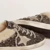 Sabot Super-Star da donna con glitter e interno in shearling Sabot Super-Star da donna con glitter e interno in shearling