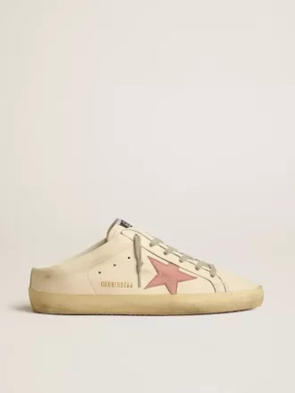 Sabot Super-Star da donna in nappa con stella in pelle rosa Sabot Super-Star da donna in nappa con stella in pelle rosa