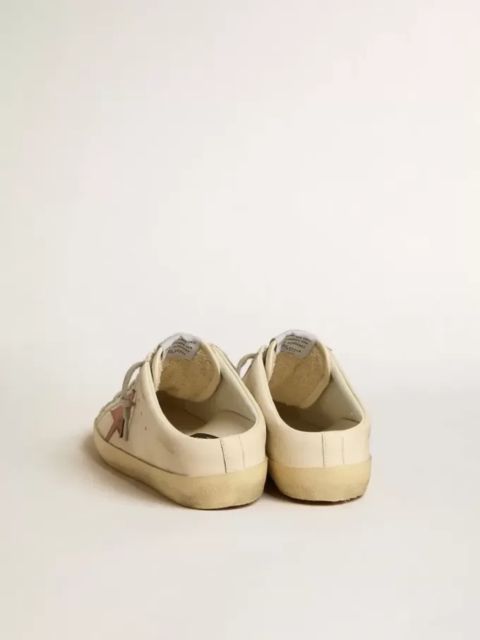 Sabot Super-Star da donna in nappa con stella in pelle rosa Sabot Super-Star da donna in nappa con stella in pelle rosa
