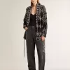 Sandali con tacco basso Nico in pelle grigio metallizzato
