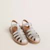 Sandali Maxime Junior in micro glitter argento