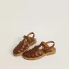 Sandali Maxime Junior in pelle marrone