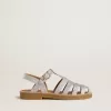 Sandali Maxime Young in micro glitter argento