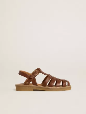 Sandali Maxime Young in pelle marrone Sandali Maxime Young in pelle marrone