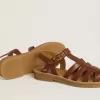 Sandali Maxime Young in pelle marrone