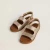 Sandali Noa Young in pelle micro-glitter e platino Sandali Noa Young in pelle micro-glitter e platino