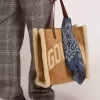 Sciarpa Golden Collection blu denim con motivo paisley