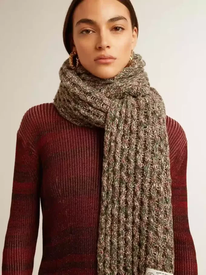 Sciarpa in lana multicolore
