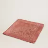 Sciarpa rosa antico con stampa paisley