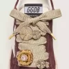 Skin “Vintage” beige lacci ricamati con charms applicati Skin “Vintage” beige lacci ricamati con charms applicati