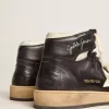 Sky-Star da donna in nappa nera con stella bianca