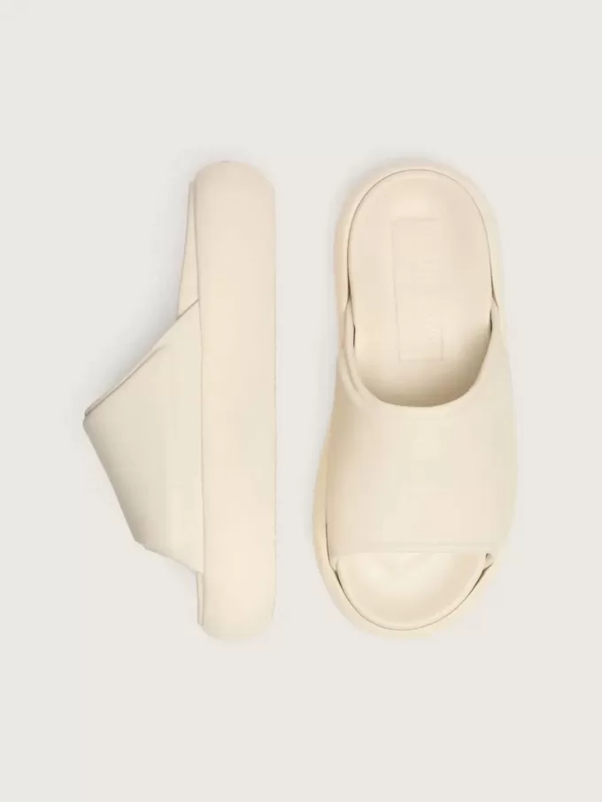 Slip-on Space-Star Slide da uomo in pelle bianca