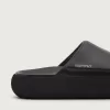 Slip-on Space-Star Slide da donna in pelle nera Slip-on Space-Star Slide da donna in pelle nera