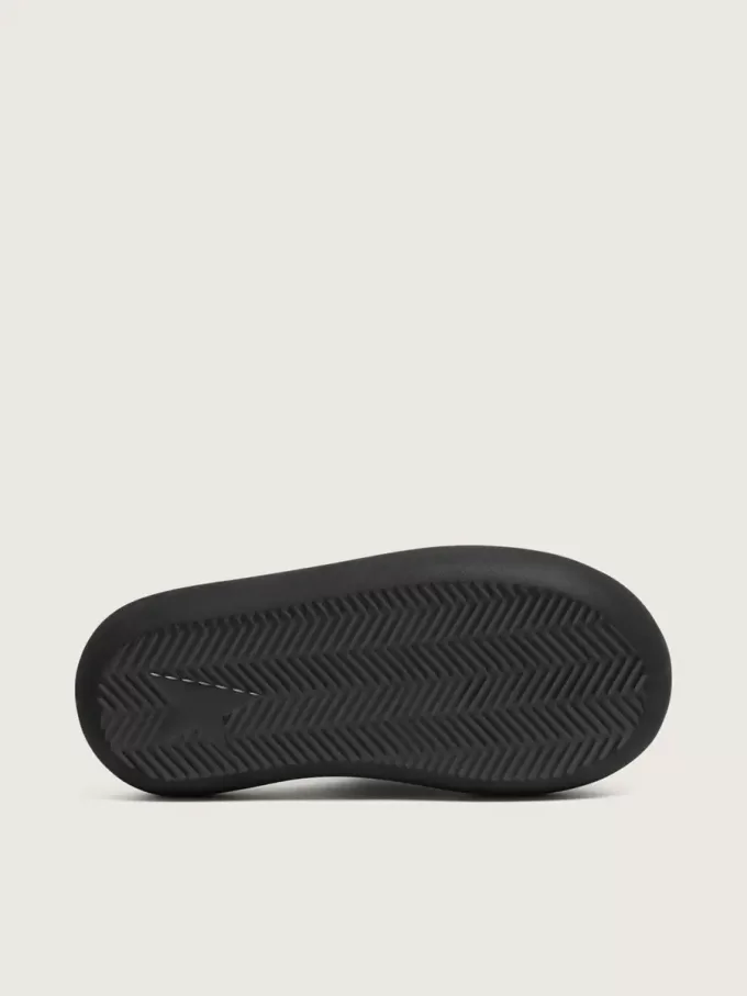 Slip-on Space-Star Slide da donna in pelle nera Slip-on Space-Star Slide da donna in pelle nera