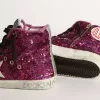 Sneakers Francy con paillettes e scritta a mano sulla suola