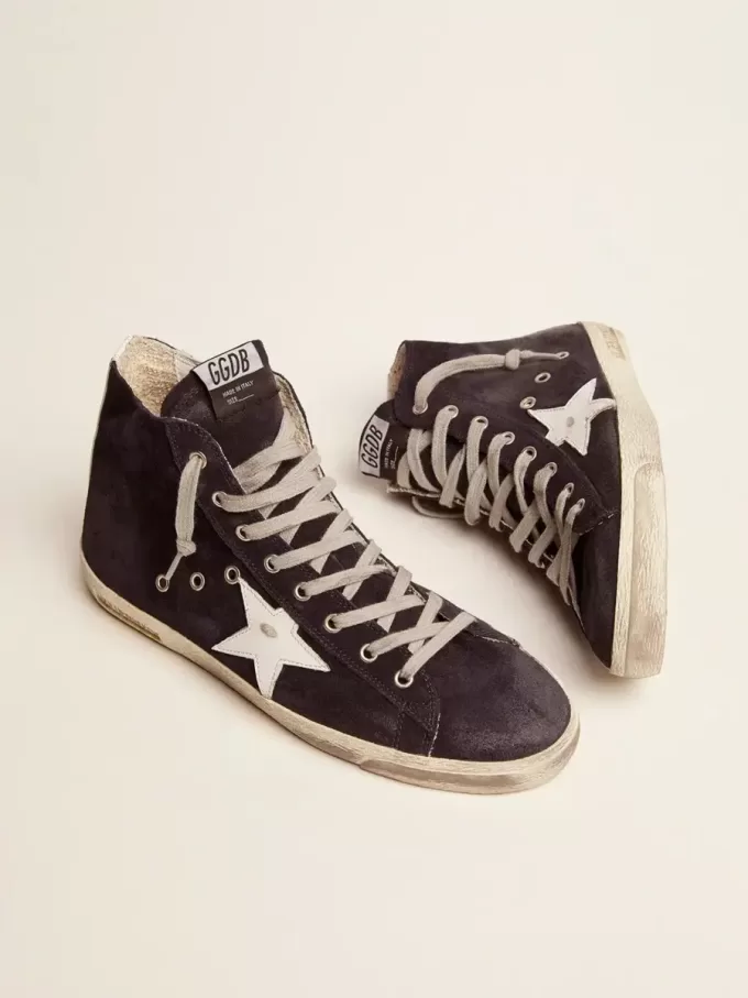 Sneakers Francy in pelle con stella e linguetta sul tallone in pelle Sneakers Francy in pelle con stella e linguetta sul tallone in pelle