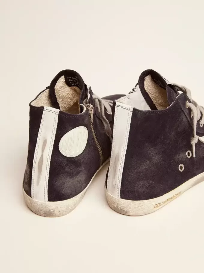 Sneakers Francy in pelle con stella e linguetta sul tallone in pelle Sneakers Francy in pelle con stella e linguetta sul tallone in pelle