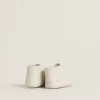 Sneakers New Born in pelle bianca con stella traforata