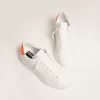 Sneakers Purestar bianche con linguetta sul tallone arancione fluorescente Sneakers Purestar bianche con linguetta sul tallone arancione fluorescente