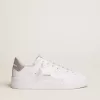 Sneakers Purestar da donna con linguetta sul tallone argentata glitterata Sneakers Purestar da donna con linguetta sul tallone argentata glitterata