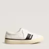 Sneakers sostenibili Yatay Model 1B con tomaia bianca a base biologica e Y nera Sneakers sostenibili Yatay Model 1B con tomaia bianca a base biologica e Y nera