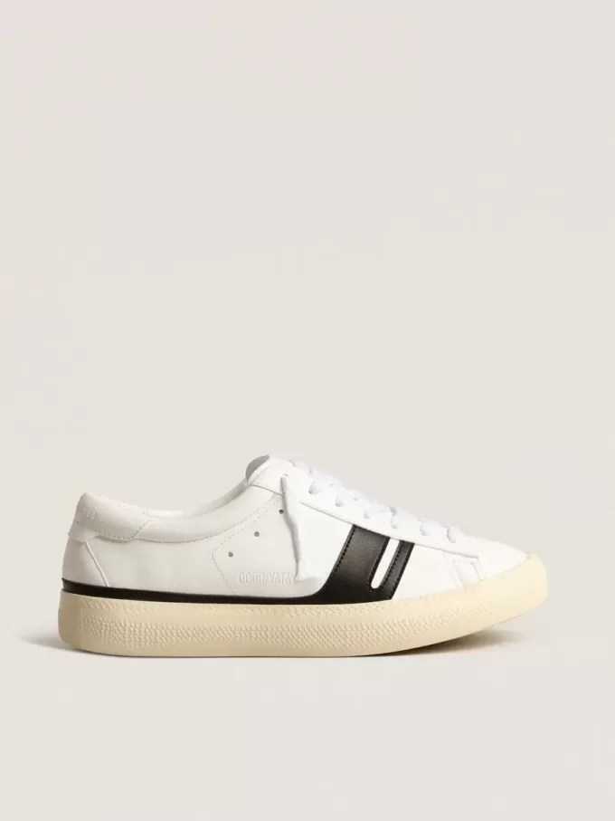 Sneakers sostenibili Yatay Model 1B con tomaia bianca a base biologica e Y nera Sneakers sostenibili Yatay Model 1B con tomaia bianca a base biologica e Y nera