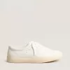 Sneakers sostenibili Yatay Model 1B con tomaia bianca bio-based e Y bianca