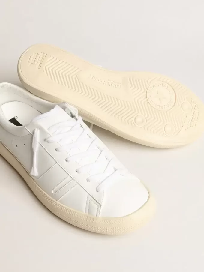 Sneakers sostenibili Yatay Model 1B con tomaia bianca bio-based e Y bianca