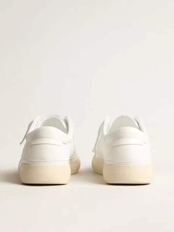 Sneakers sostenibili Yatay Model 1B con tomaia bianca bio-based e Y bianca