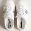 Sneakers sostenibili Yatay modello 1B con tomaia bianca a base biologica e glitter riciclato argento Y Sneakers sostenibili Yatay modello 1B con tomaia bianca a base biologica e glitter riciclato argento Y