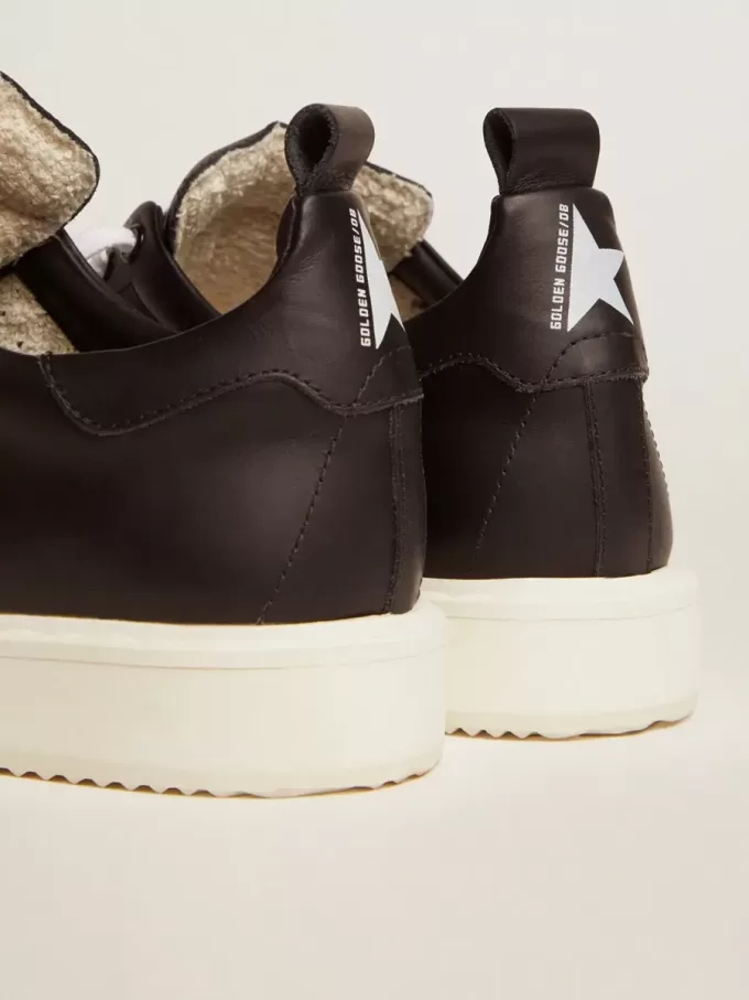 Sneakers Starter in pelle total black