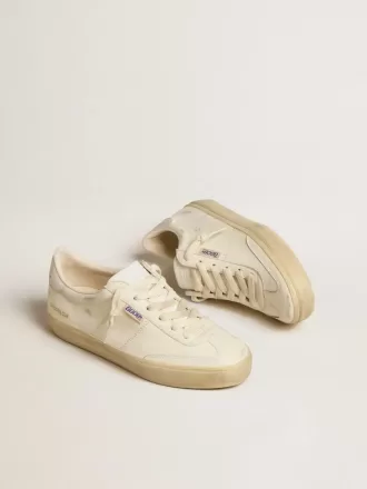 Soul Star da donna in nappa bianca con linguetta sul tallone in pelle bianca