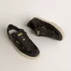 Soul Star da donna in paillettes nere con tallone in camoscio nero